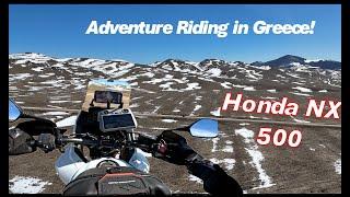 Adventure Riding in Greece (Honda NX500)! Mt. Vermio