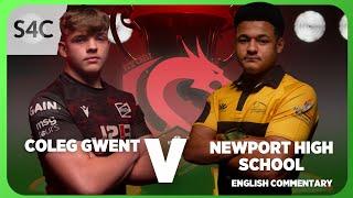 LIVE RUGBY: Gwent College v Newport High School | Cynghrair Ysgolion a Cholegau. | S4C