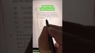 GMAT Math Word Problems