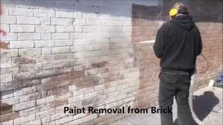 Optimum Dry Ice Blasting   Paint Removal from Brick