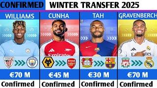 LATEST CONFIRMED TRANSFERS & RUMOURS 2025CUNHA TO ARSENAL,WILLIAMS TO MAN CITY