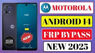 All Motorola Android 14 Google Account Unlock | New Method 2025 | Motorola Frp Unlock 2025