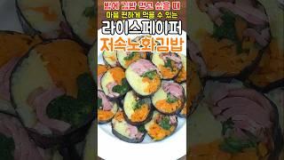 다이어트 할때도 밤에 맘 놓고 먹는 저속노화김밥! 밥없이 싸는 라이스페이퍼 김밥 #저속노화김밥 #라이스페이퍼