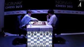  Magnus Carlsen vs Teimour Radjabov Chess Blitz  Norway Chess 2013