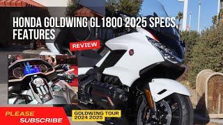 Review HONDA GOLDWING GL1800 2025 Specs, Features