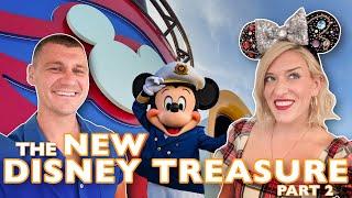 We Sailed On The Disney Treasure! NEW Cruise Ship: Part 2 Coco Restaurant, Moana, AquaMouse, Haunted