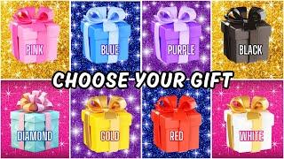 Choose Your Gift 8 Gift Box Challenge ️ Pink, Blue, Purple, Black, Diamond, Gold, Red or White