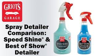 Spray Detailer Comparison: Speed Shine® & Best of Show® Detailer