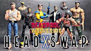 The Wolverine DEADPOOL & WOLVERINE Marvel Legends Head Swap!