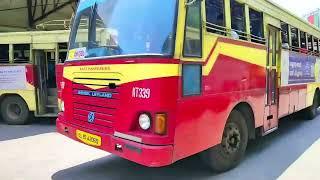 KSRTC Fast Passenger to Erattupetta | Bus Number ATM110 | Thampanoor Terminal Departure