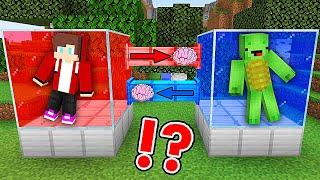 How JJ and Mikey Swap The Brains in Minecraft? - Maizen