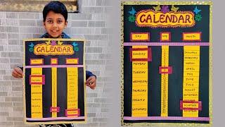 DIY Paper Calendar | 2024 Calendar | Handmade Wall Calendar | New Year Calendar | Easy DIY Calendar