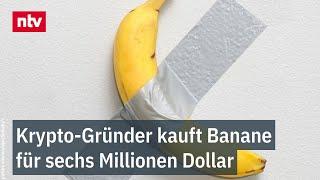 Selbst Sotheby's geschockt: Krypto-Gründer kauft Banane für sechs Millionen Dollar | ntv