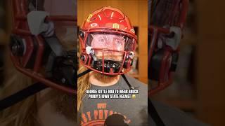 George Kittle had to wear Purdy’s helmet after losing the Iowa-Iowa State bet  (via @49ers)