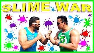 SLIME RACE & GAMES Challenge!  DADDY SILVA VS. DADDY TUBE...EPIC YULU CHALLENGE