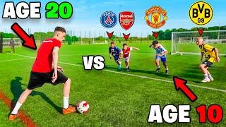 10 Year Old vs. 20 Year Old Footballer.. Who is better?