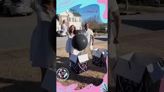 Twins Gender reveal ️️ #babyshower #boyorgirl #genderparty #genderreveal #shortvideo