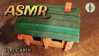 ASMR - Wood Log Cabin build