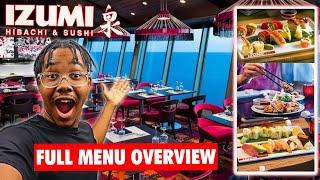 Izumi Sushi Full Menu Overview (With Photos) | Royal Caribbean 2025