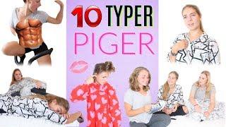 10 typer piger