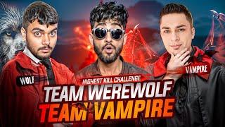 Highest Kills Challenge in 5 Matches Team Werewolf vs Team Vampire  | PUBG MOBILE