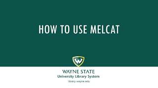 How to Use MeLCat