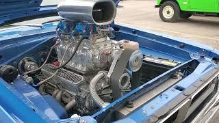 blower BDS 671 inside this blue machine mopar dodge dart 71 vintage audio crazy eugene