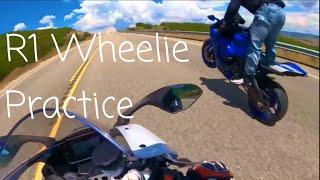 2020 Yamaha R1 Wheelie Practice