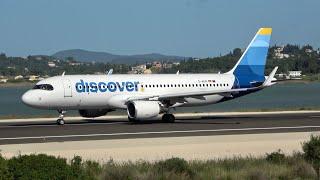 Low landings and Up close Departures at Corfu Airport, Planespotting in 4K Incl New Location! Part 2