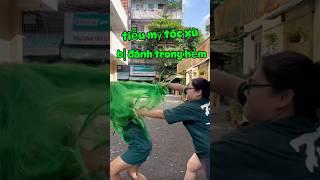 Tiễu mỹ tóc xù bị giật tóc #shorts #shortvideo #haihuoc #fun #funny #funnyvideo #comedy #cuoikhapxom