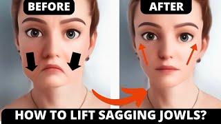  AGE 35+, 40+ | FACE LIFTING EXERCISES FOR JOWLS and SAGGY SKIN !| LAUGH LINES, LIFT SAGGY CHEEKS