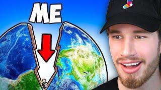 Using ADMIN to dig to the CENTER OF THE EARTH in Roblox