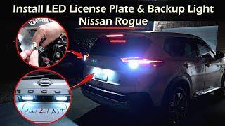 Install Bright LED License Plate Light & Backup Light | Nissan Rogue | 2021-2024