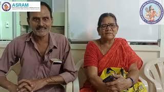 Patient feeling very happy about ASRAM Doctors Treatment - 2022