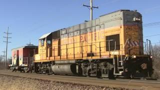 UP Y702 East with Caboose on 12-16-2011