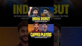 India Debut Nitish Kumar Reddy and Mayank Yadav #shorts#india#new