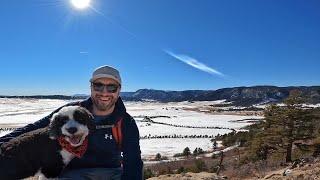 Spruce Mountain Trail - Larkspur, Colorado - Winter Hike - 4K