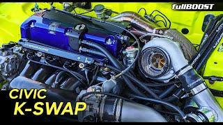 Inside a K24 turbo Honda Civic | fullBOOST