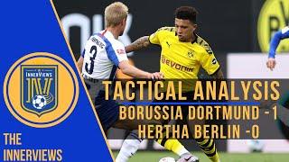 Sancho's Wide Play Expose Hertha | Borussia Dortmund vs Hertha Berlin 1-0 | Tactical Analysis