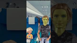 The bumpy plane ride  #shorts #plane #bumpyride #barbie