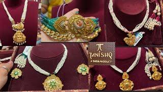 Tanishq Fancy latest pearl necklace sets designs with weight &price | kundan necklace | pendantsets