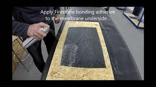 Removing creases from Firestone RubberCover EPDM