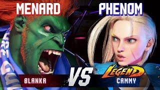 SF6 ▰ MENARD (Blanka) vs PHENOM (Cammy) ▰ High Level Gameplay