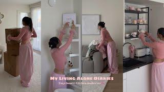 My Living Alone Diaries | Huge Haul & kitchen Makeover 🩰