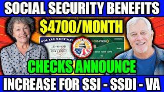 Surprise! New $4,700/Month Boost for Social Security, SSI, SSDI & VA Seniors – November 2024