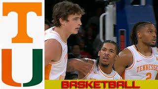 MIAMI vs #1 TENNESSEE Basketball Game Full Highlights 2024