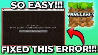 How To Fix Minecraft Connection Lost Error: Connection Reset (Step by Step)