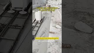 How to cut the bottom in stone mining? #machine #granitequarry