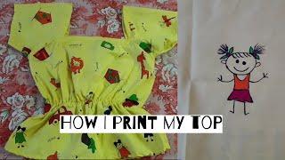 DIY | How I Print My Top At Home | NIDHIS CREATION