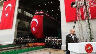 Ceremonies of New Type Turkish Submarine Project at Golcuk Naval Shipyard Command in Kocaeli, Turkey